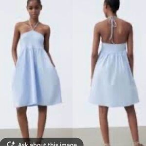 BNWOT ZARA HALTER DRESS LARGE